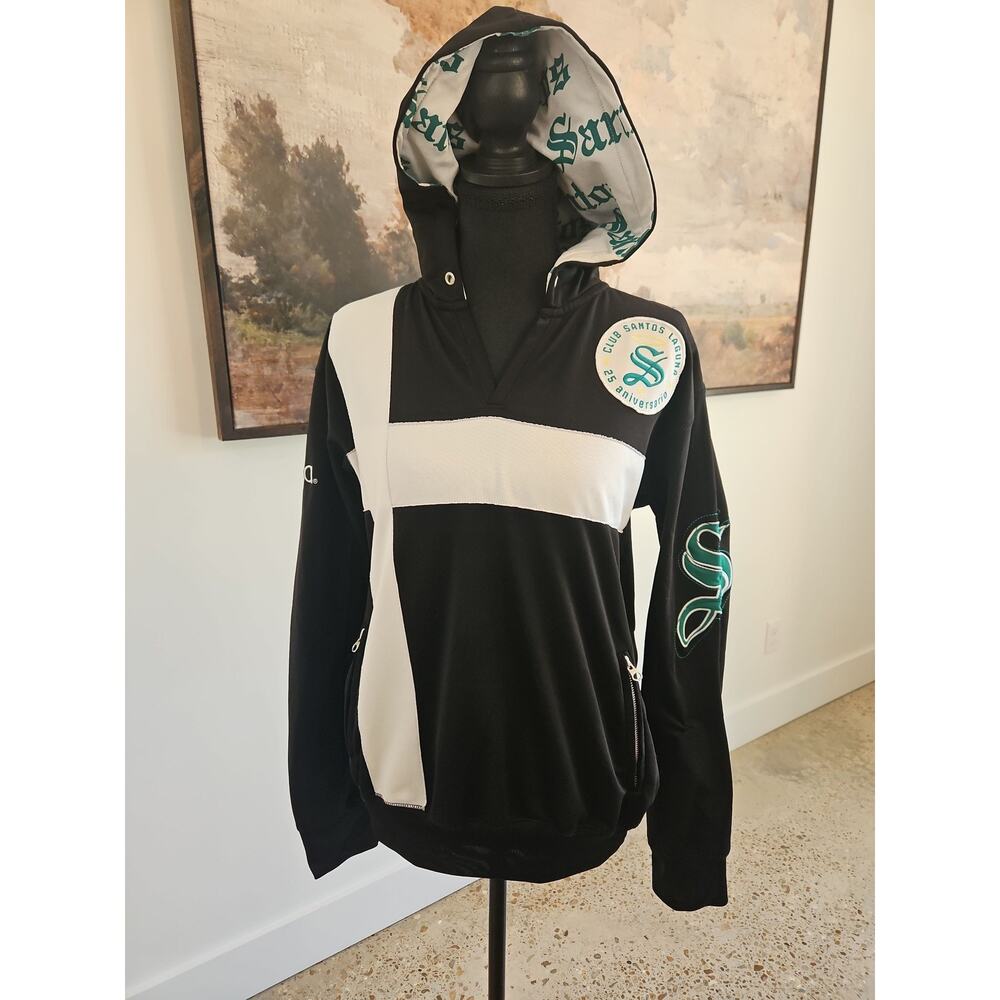 Charly Santos Laguna 25th Anniv Hoodie Men's Black White Pullover S